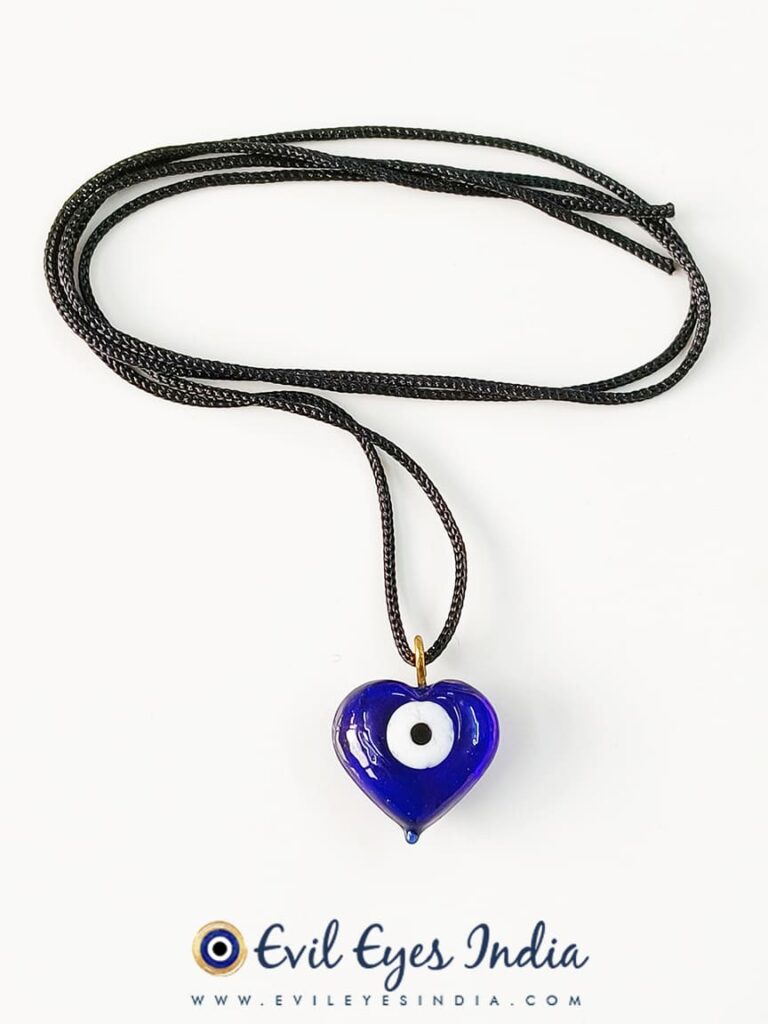 Evil Eye Heart Shaped Pendant