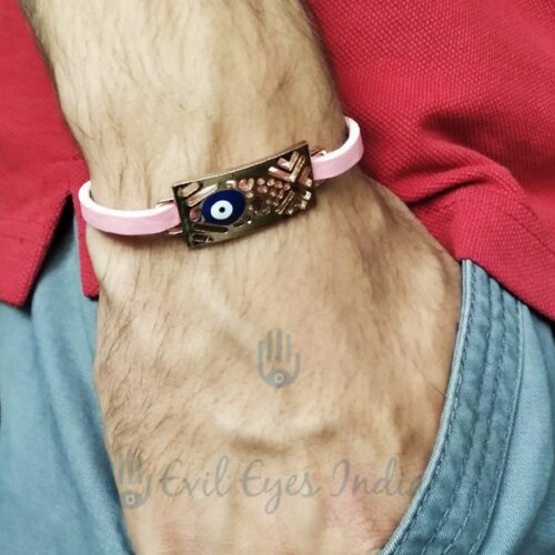 Unisex Evil Eye Bracelet (Pink)