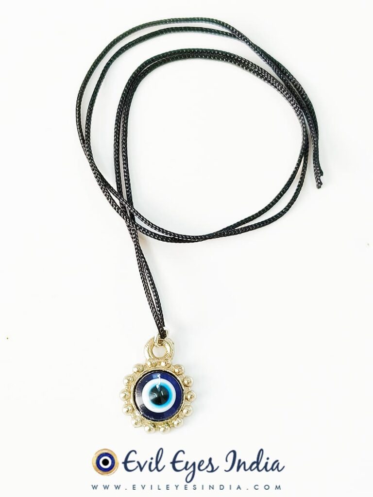 Oxidized Evil Eye Pendant