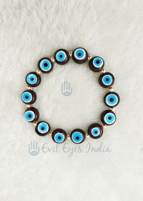 Premium Brown Evil Eyes Bracelet