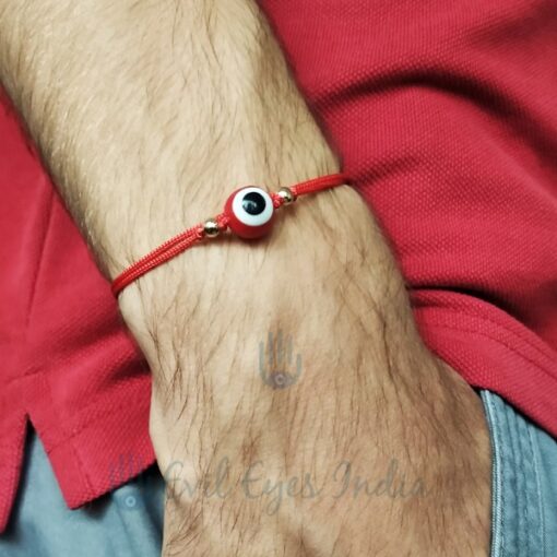 Red Evil Eye Thin Thread Bracelet