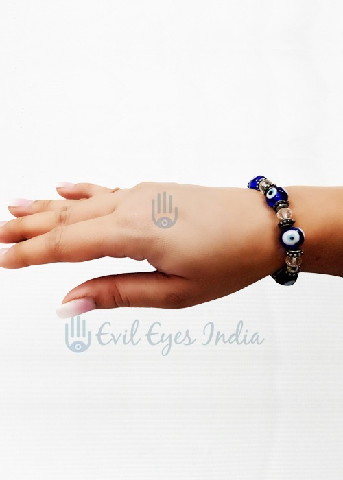 Evil Eyes Bracelet with Crystals