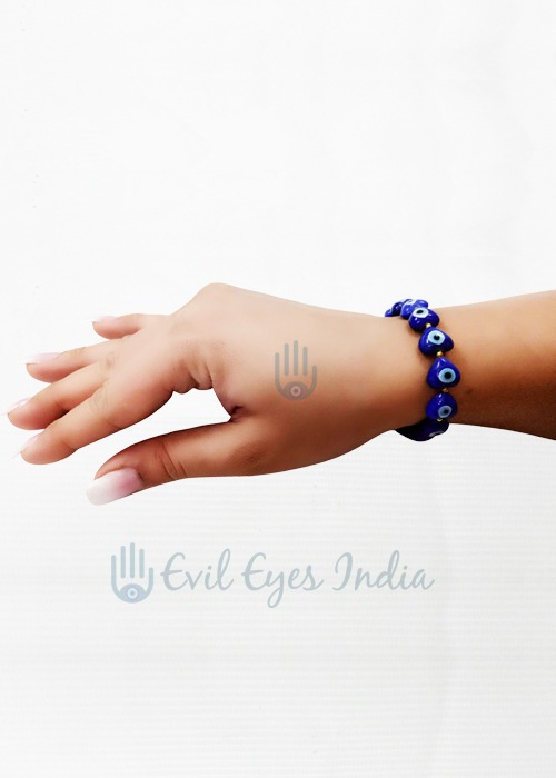 Cute Little Hearts Evil Eye Bracelet