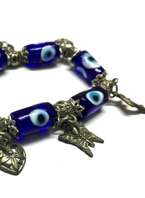 Evil Eyes Bracelet with Charms