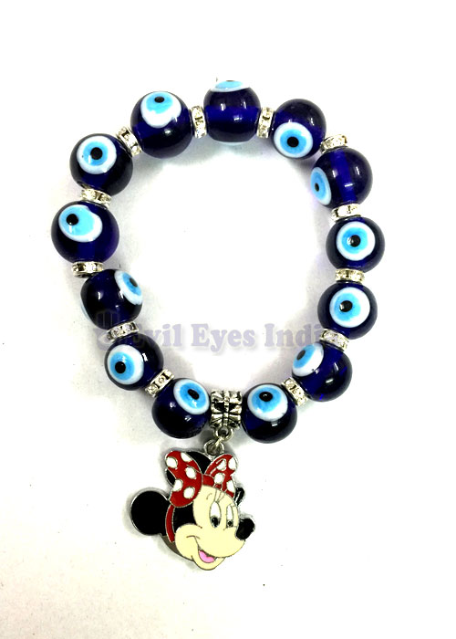 Evil Eye Bracelet with Minnie Mouse