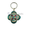 4 Petals Evil Eye Keychains - Green