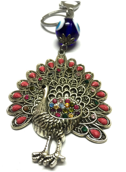 Feng Shui Peacock with Evil Eye Bead