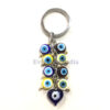 Tiny Beads with Small Heart Evil Eye Keychain