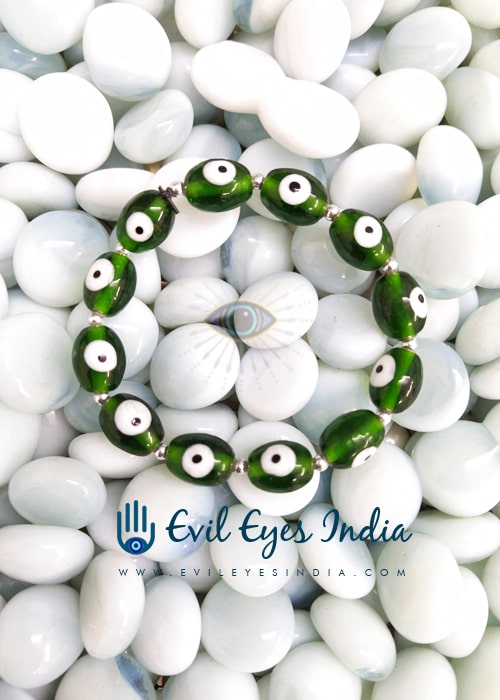 NWT HAND MADE 殺MACRAME Green EVIL EYE BRACELET One of a Kind | Evil eye  bracelet, Handmade, Evil eye