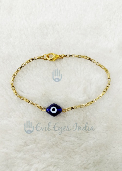 Vintage Gold Coloured Evil Eye Bracelet