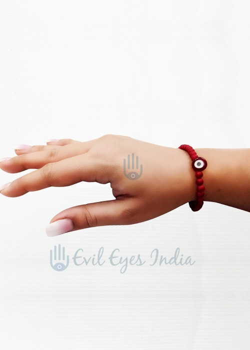 Cute Red bead Evil Eyes Bracelet