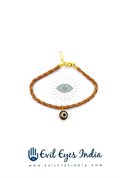 Leather Stringed Evil Eye Bracelet