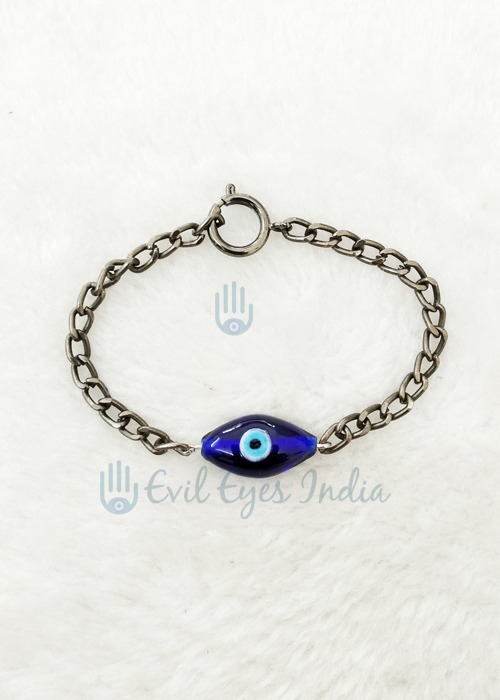 Eye Shaped Bead Masculine Evil Eye Bracelet