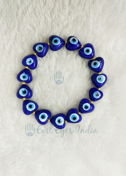 Cute Little Hearts Evil Eye Bracelet