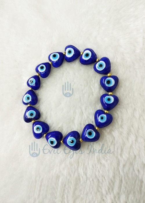 Cute Little Hearts Evil Eye Bracelet