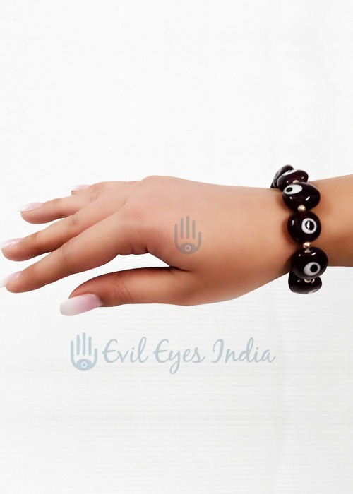 Deep Red Evil Eye Bracelet