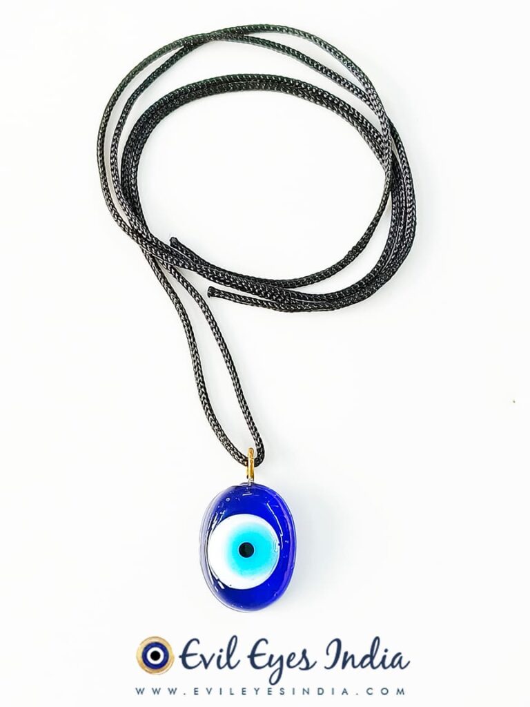 Oval Evil Eye Pendant (Small)