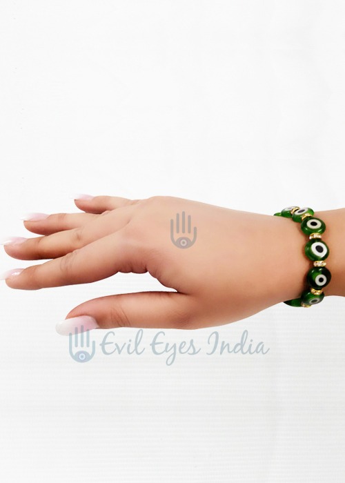 Green Evil Eye Bracelet