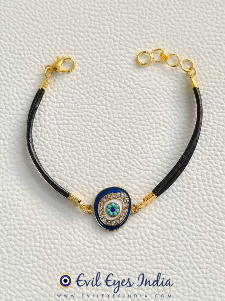 Pretty Evil Eye Leather Bracelet For Her