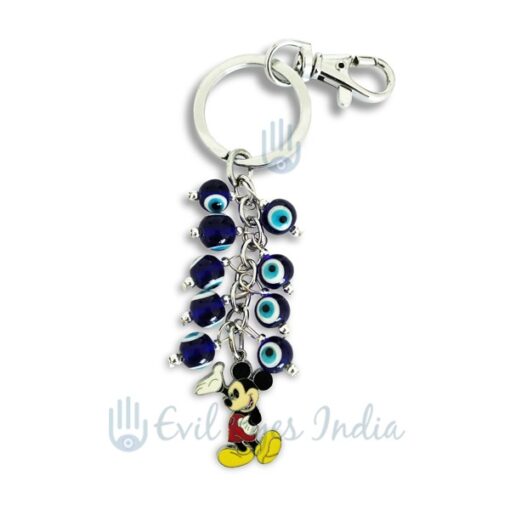 Evil Eye Key Chain With Mickey Mouse