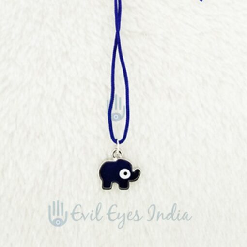 Baby Elephant Evil Eye Pendant