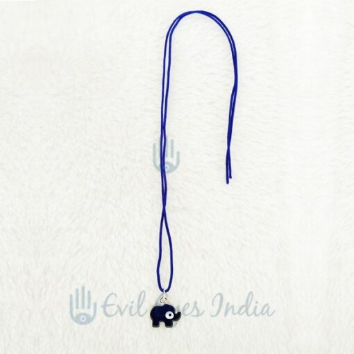 Baby Elephant Evil Eye Pendant