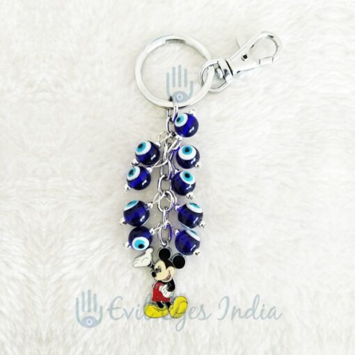 Evil Eye Key Chain With Mickey Mouse