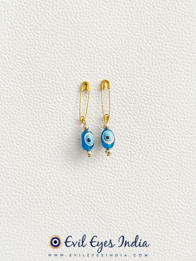 Evil Eye Safety Pins Pair