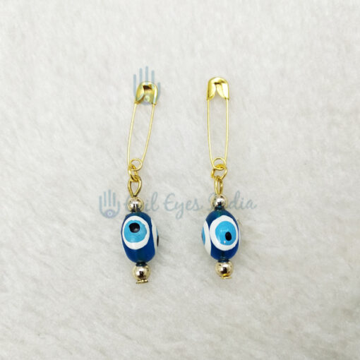 Evil Eye Safety Pins Pair