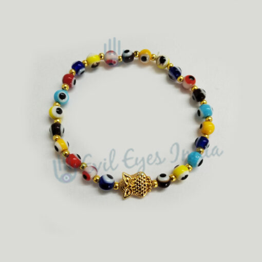 Education Luck Owl With Evil Eye Bracelet