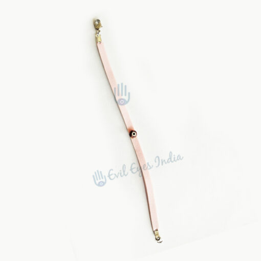 Pretty Pink Tiny Evil Eye Leather bracelet