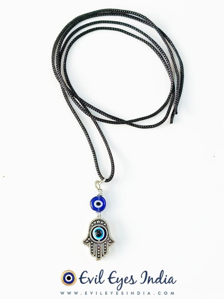 Small Evil Eye with Hamsa Hand Pendant