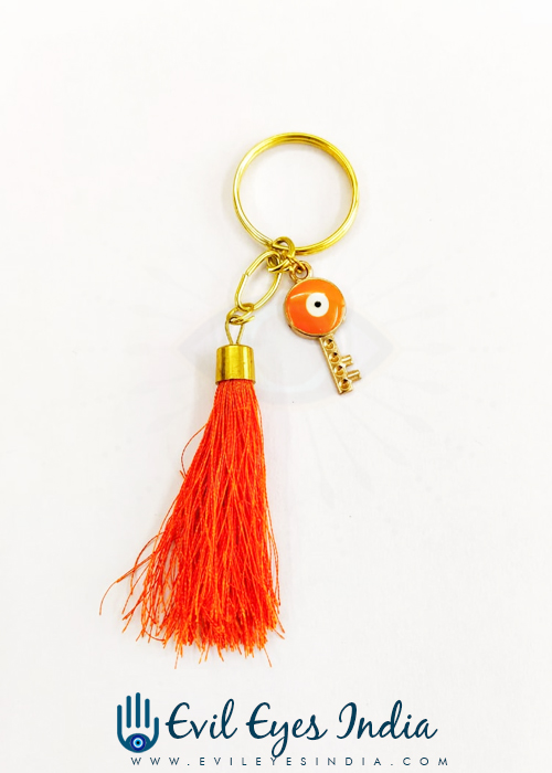 Cute Evil Eye Key Hanging for Bags - Orange