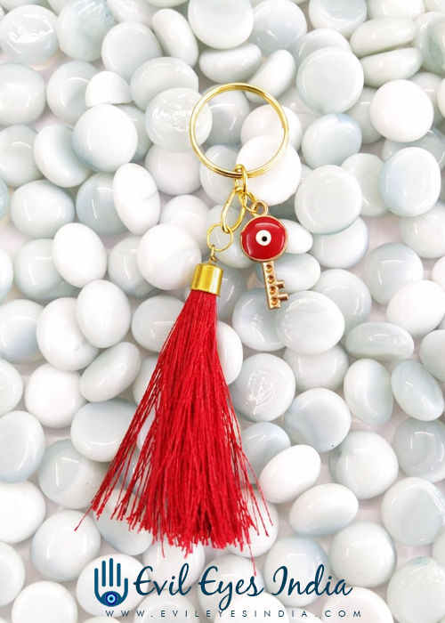 Cute Evil Eye Key Hanging for Bags - Red