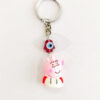 Mommy Pig Evil Eye Keychain