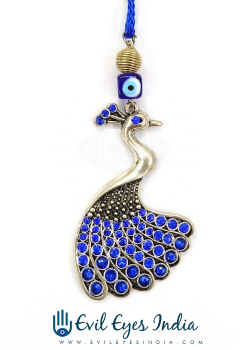 Feng Shui Fame Luck Peacock with Evil Eye