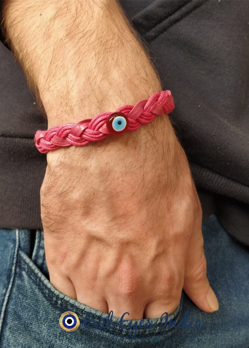 Leather Evil Eyes Bracelet