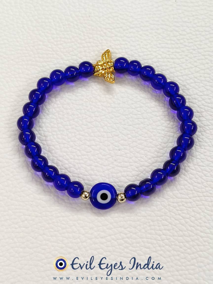Evil Eye Bracelet for Men & Women, Made with Real Crystal/Gemstone Beads  for Positivity and Good Luck