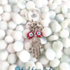 Hamsa Hand Evil Eye Keychain