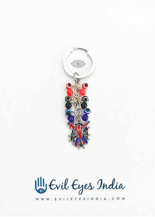 Spiderman Evil Eye Keychain