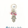 Hamsa Hand Evil Eye Keychain