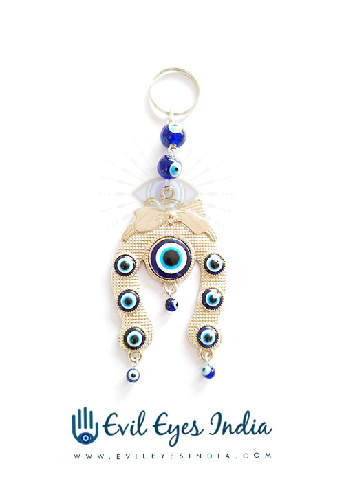 Lucky Charm Horse Shoe Evil Eye Hanging