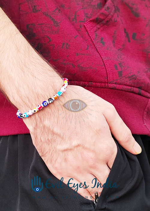 Multi Colored Delicate Evil Eye Bracelet