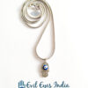 Petite Hamsa Hand Pendant With Chain For Good Luck And Protection