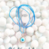 Oxidized Evil Eye Pendant- Turquoise