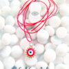 Oxidized Evil Eye Pendant- Red