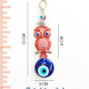 Good Luck Evil Eye Owl Hanging For Wisdom And Protection- Red
