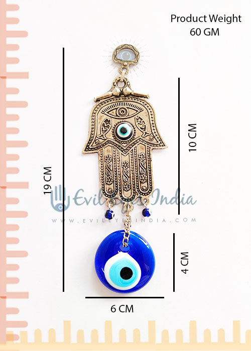 Hamsa Hand With Evil Eye For Good Luck And Protection