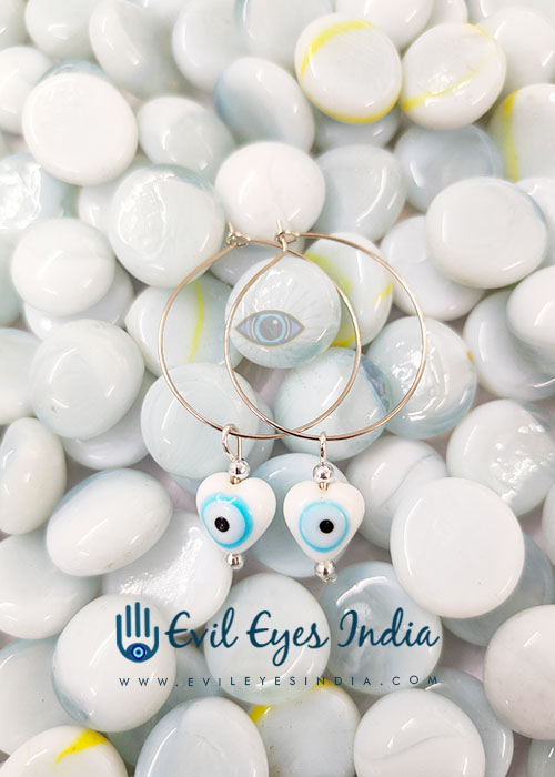 Delicate Evil Eye Earrings