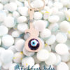 Guitar Evil Eye Keychain